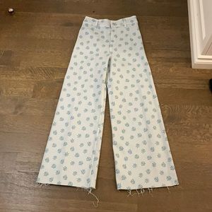 Zara the marine floral jeans